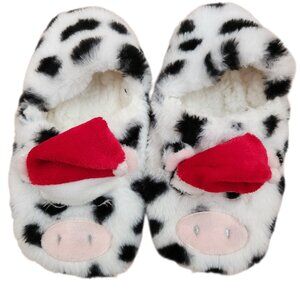 Cute Christmas Piggy Slippers  – Size 5